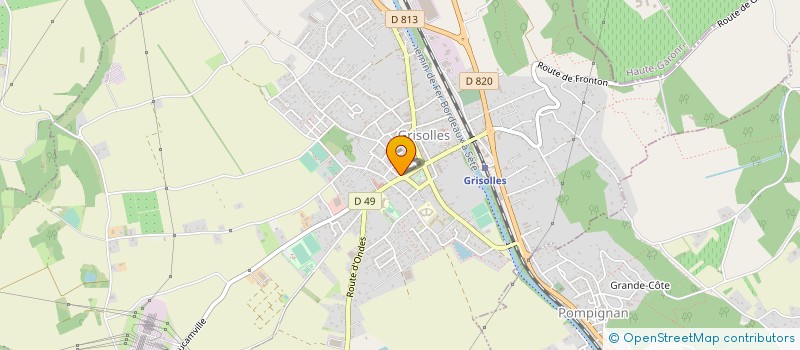 localisation de l'entreprise COMMUNE DE GRISOLLES  GRISOLLES