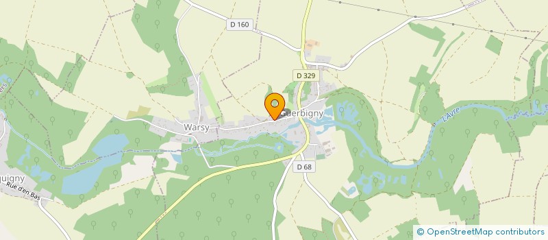 localisation de l'entreprise COMMUNE DE GUERBIGNY  GUERBIGNY