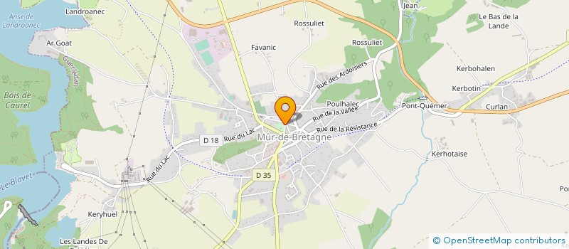 localisation de l'entreprise COMMUNE DE GUERLEDAN à GUERLEDAN