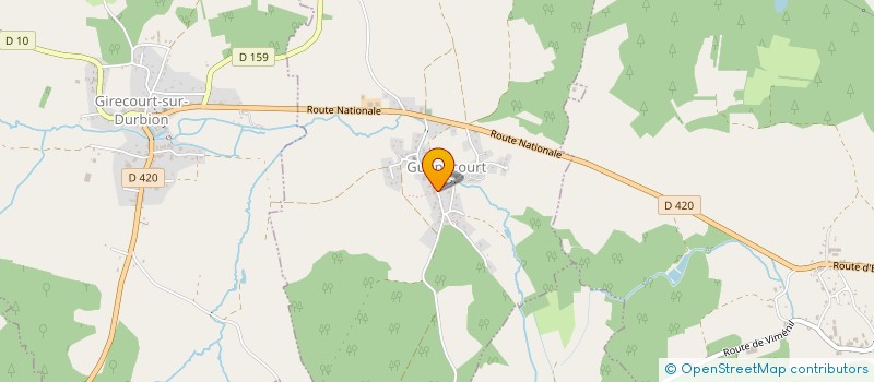 localisation de l'entreprise COMMUNE DE GUGNECOURT  GUGNECOURT