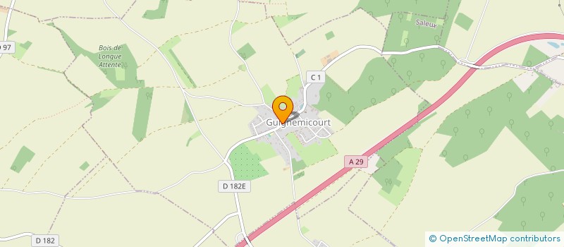 localisation de l'entreprise COMMUNE DE GUIGNEMICOURT  GUIGNEMICOURT