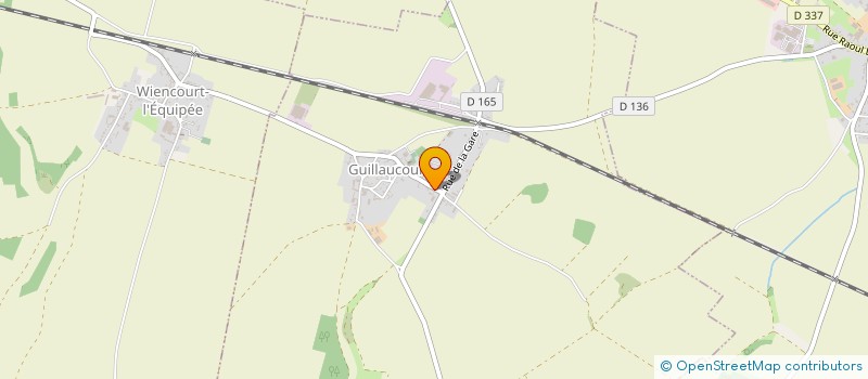 localisation de l'entreprise COMMUNE DE GUILLAUCOURT  GUILLAUCOURT