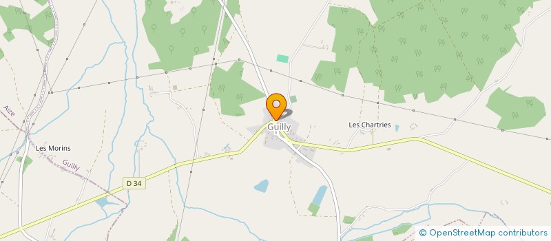 localisation de l'entreprise COMMUNE DE GUILLY à GUILLY
