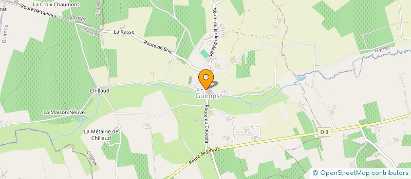 localisation de l'entreprise COMMUNE DE GUIMPS à GUIMPS