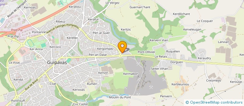 localisation de l'entreprise COMMUNE DE GUIPAVAS à GUIPAVAS