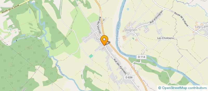 localisation de l'entreprise COMMUNE DE GURS à GURS