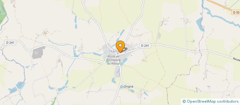 localisation de l'entreprise COMMUNE DE HAMBERS  HAMBERS