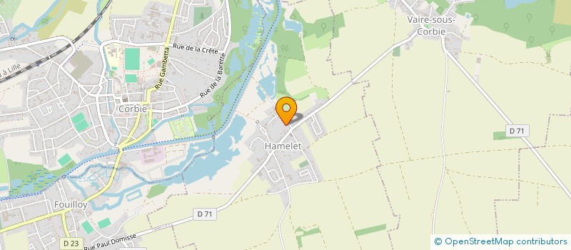 localisation de l'entreprise COMMUNE DE HAMELET  HAMELET