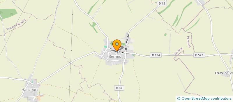 localisation de l'entreprise COMMUNE DE HANCOURT  HANCOURT