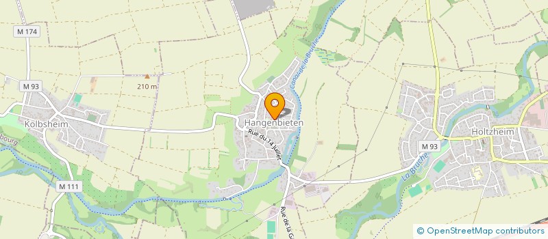 localisation de l'entreprise COMMUNE DE HANGENBIETEN  HANGENBIETEN