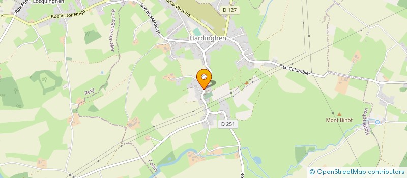 localisation de l'entreprise COMMUNE DE HARDINGHEN  HARDINGHEN