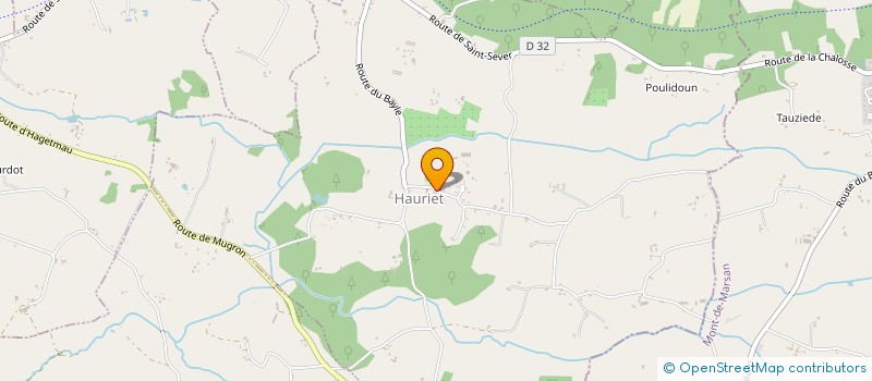 localisation de l'entreprise COMMUNE DE HAURIET  HAURIET