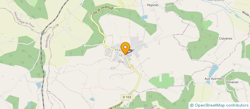 localisation de l'entreprise COMMUNE DE HAUTEFAGE LA TOUR  HAUTEFAGE-LA-TOUR