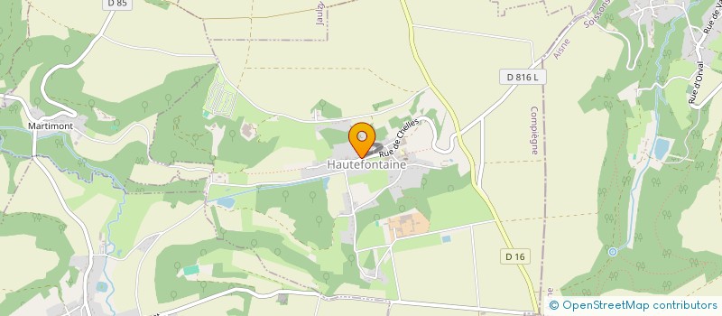 localisation de l'entreprise COMMUNE DE HAUTEFONTAINE  HAUTEFONTAINE