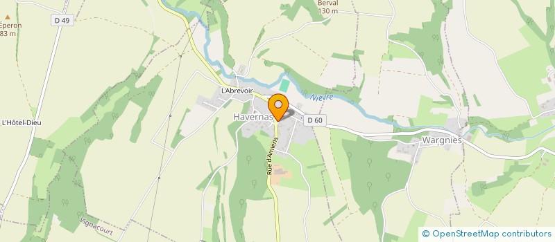 localisation de l'entreprise COMMUNE DE HAVERNAS  HAVERNAS