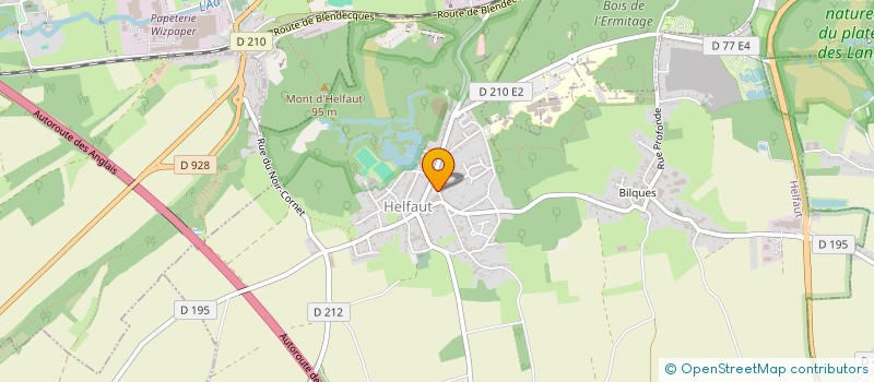 localisation de l'entreprise COMMUNE DE HELFAUT  HELFAUT