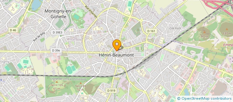 localisation de l'entreprise COMMUNE DE HENIN BEAUMONT à HENIN-BEAUMONT