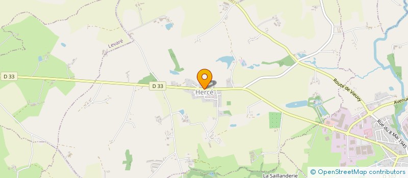 localisation de l'entreprise COMMUNE DE HERCE  HERCE