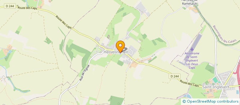 localisation de l'entreprise COMMUNE DE HERVELINGHEN  HERVELINGHEN