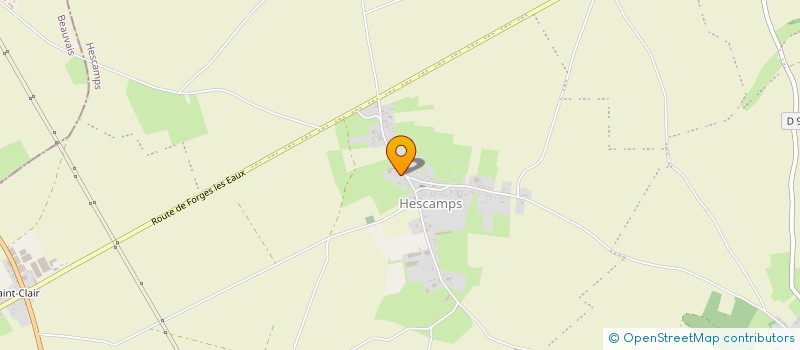 localisation de l'entreprise COMMUNE DE HESCAMPS  HESCAMPS