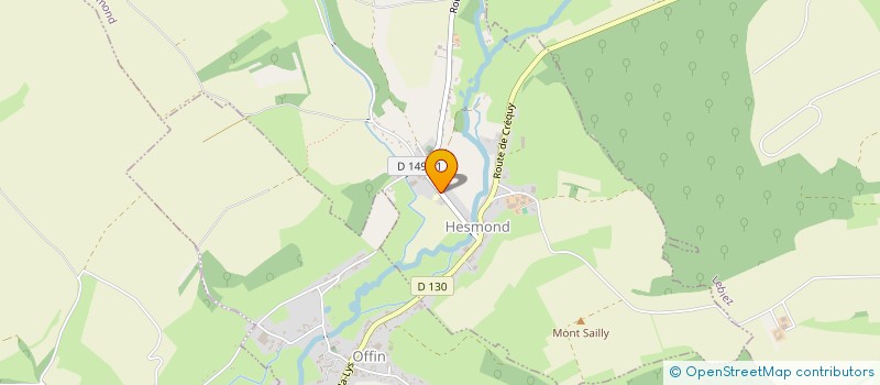 localisation de l'entreprise COMMUNE DE HESMOND  HESMOND