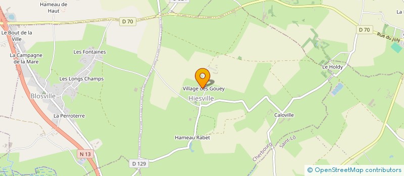 localisation de l'entreprise COMMUNE DE HIESVILLE  HIESVILLE