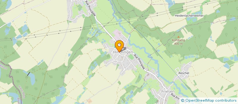 localisation de l'entreprise COMMUNE DE HINDLINGEN  HINDLINGEN