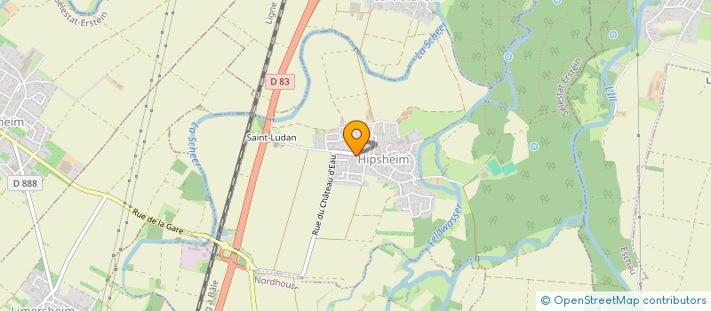 localisation de l'entreprise COMMUNE DE HIPSHEIM  HIPSHEIM