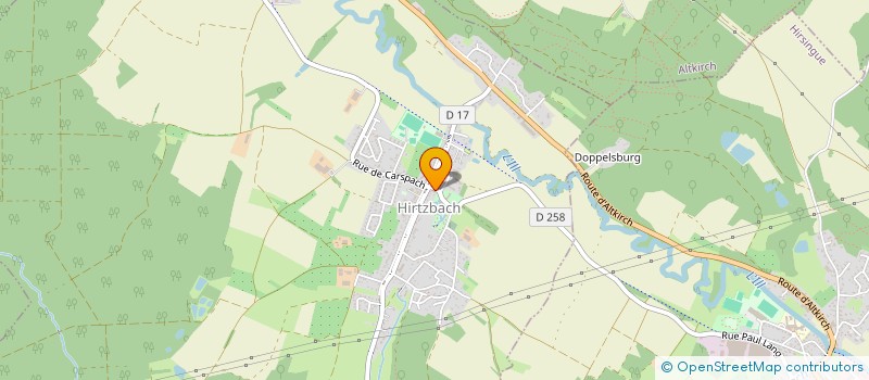 localisation de l'entreprise COMMUNE DE HIRTZBACH  HIRTZBACH
