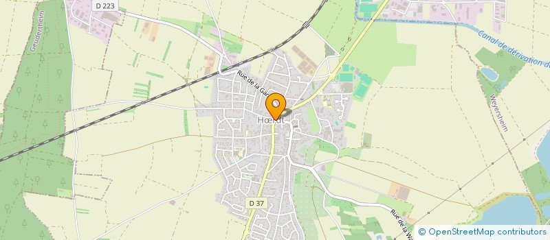localisation de l'entreprise COMMUNE DE HOERDT  HRDT