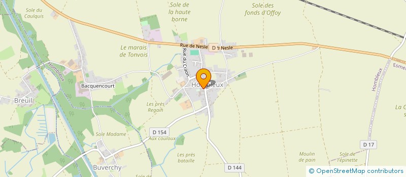localisation de l'entreprise COMMUNE DE HOMBLEUX à HOMBLEUX