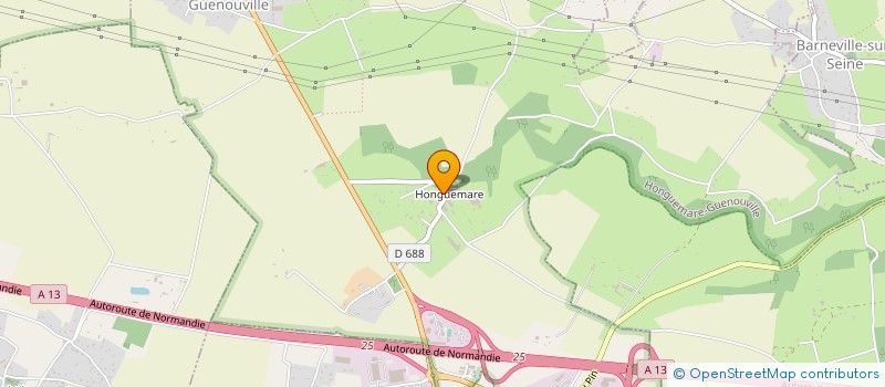 localisation de l'entreprise COMMUNE DE HONGUEMARE GUENOUVILLE  HONGUEMARE-GUENOUVILLE