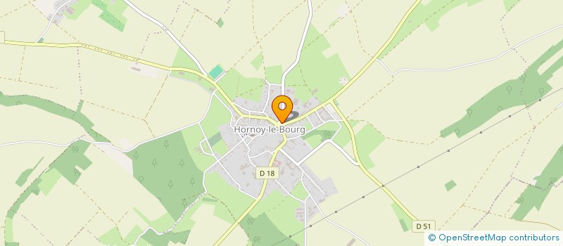 localisation de l'entreprise COMMUNE DE HORNOY LE BOURG  HORNOY-LE-BOURG