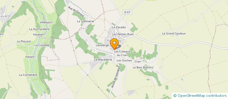 localisation de l'entreprise COMMUNE DE HOUSSAY  HOUSSAY