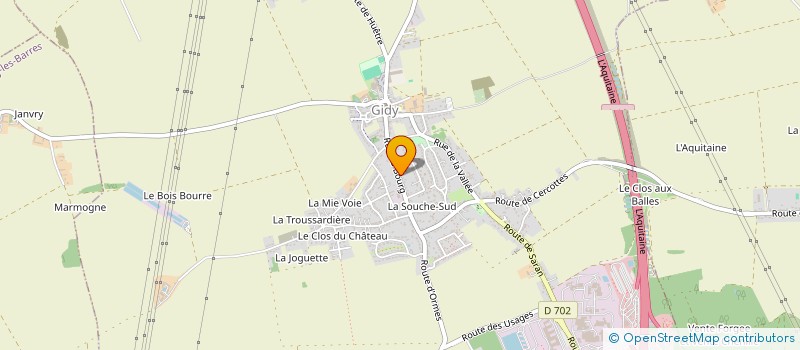 localisation de l'entreprise COMMUNE DE HUETRE à HUETRE
