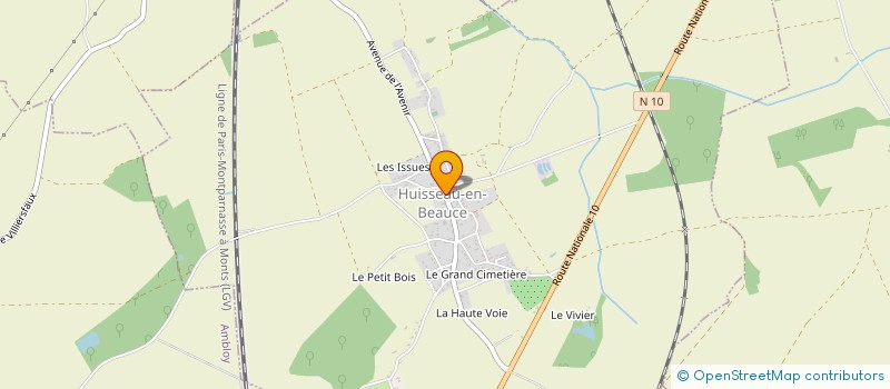 localisation de l'entreprise COMMUNE DE HUISSEAU EN BEAUCE  HUISSEAU-EN-BEAUCE