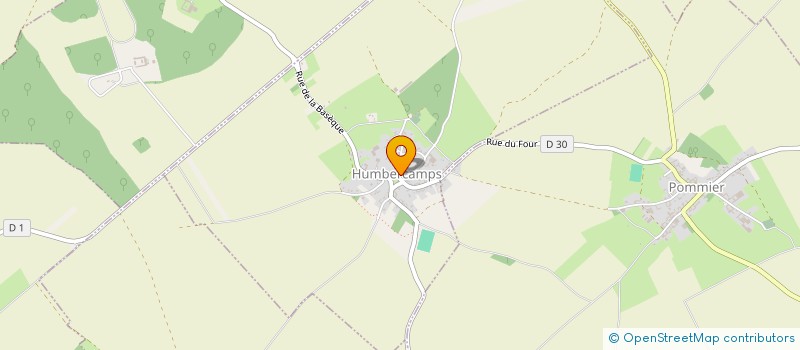 localisation de l'entreprise COMMUNE DE HUMBERCAMPS  HUMBERCAMPS