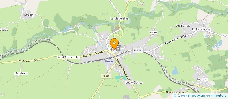 localisation de l'entreprise COMMUNE DE HURIEL  HURIEL