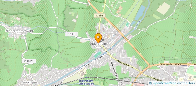 localisation de l'entreprise COMMUNE DE INGERSHEIM  INGERSHEIM