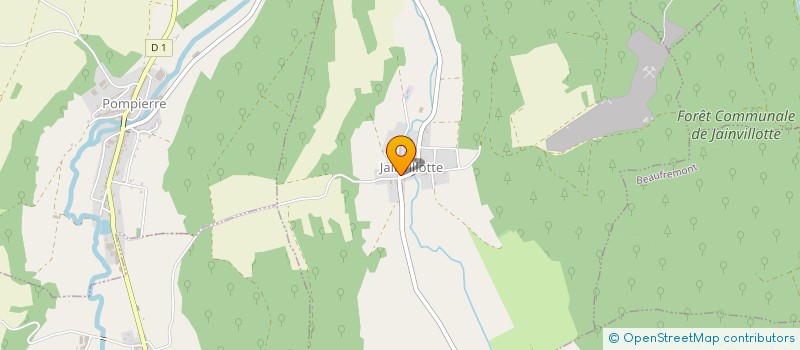 localisation de l'entreprise COMMUNE DE JAINVILLOTTE  JAINVILLOTTE