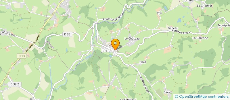 localisation de l'entreprise COMMUNE DE JARNOSSE  JARNOSSE