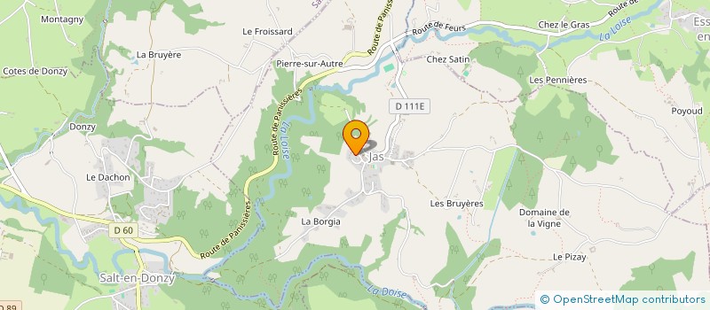 localisation de l'entreprise COMMUNE DE JAS  JAS