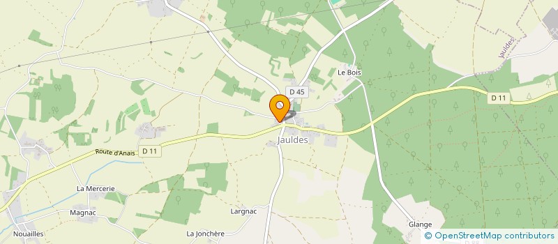 localisation de l'entreprise COMMUNE DE JAULDES  JAULDES