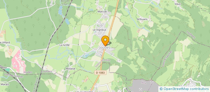 localisation de l'entreprise COMMUNE DE JOUDES  JOUDES