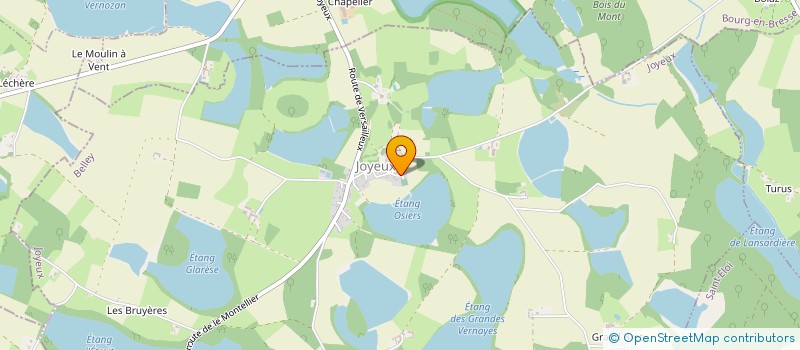 localisation de l'entreprise COMMUNE DE JOYEUX  JOYEUX