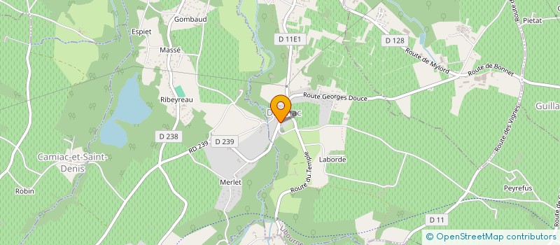 localisation de l'entreprise COMMUNE DE JUGAZAN  JUGAZAN