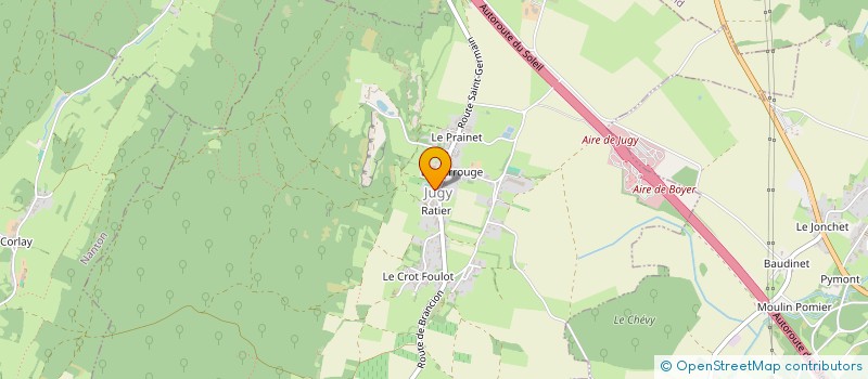localisation de l'entreprise COMMUNE DE JUGY  JUGY