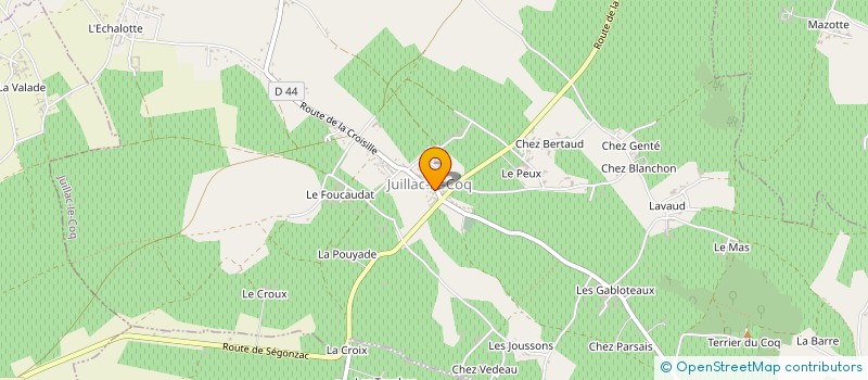 localisation de l'entreprise COMMUNE DE JUILLAC LE COQ à JUILLAC-LE-COQ