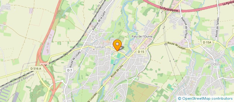 localisation de l'entreprise COMMUNE DE JUILLAN  JUILLAN