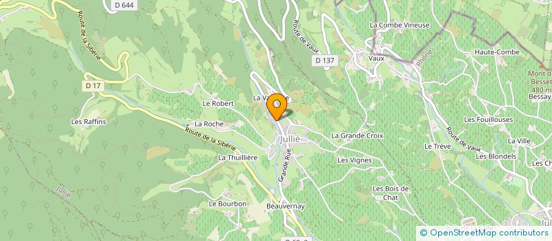 localisation de l'entreprise COMMUNE DE JULLIE  JULLIE